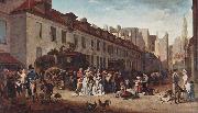 Louis-Leopold Boilly The Arrival of the Diligence Spain oil painting artist